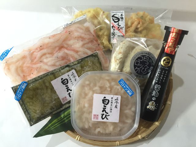 白えび、干物・海産物なら富山県氷見のマルヤ鱈場水産株式会社 ひみ番屋街店